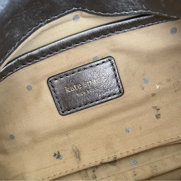 Kate Spade Small Pewter Bag with chain - Picture 7 of 7